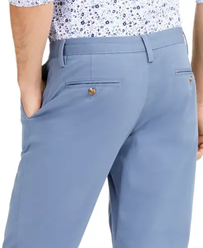 Men's Four-Way Stretch Pants, Created for Modazone - Wedgewood Blue - CLUB ROOM (1)