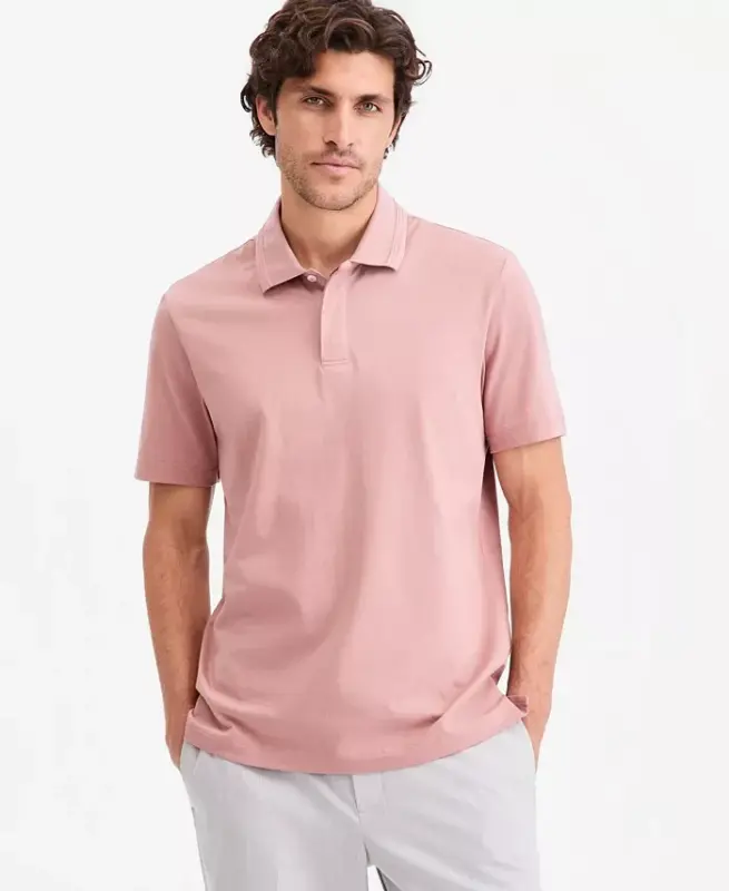 Modazone için Üretilmiş, Erkek Regular-Fit Merserize Polo Yaka Tişört - Waimea - ALFANI