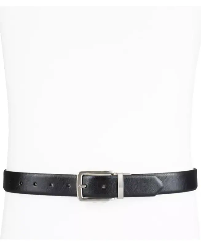 Men's Reversible Dress Belt, Created for Modazone - Tan/ Black - 7