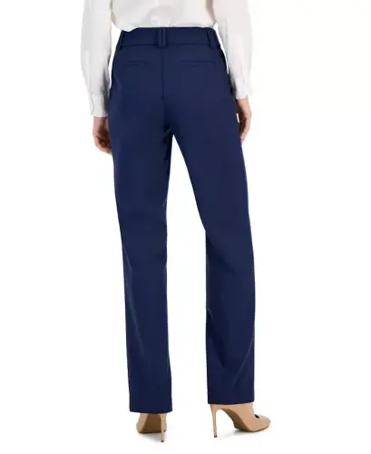 Women's Mid-Rise Bootcut Pants, Created for Modazone - Indigo Sea - 2