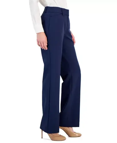 Women's Mid-Rise Bootcut Pants, Created for Modazone - Indigo Sea - 3