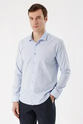 Modazone Men A. BLUE Basic Slim Fit Shirt - MORVEN (1)