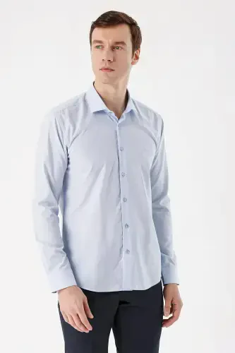 Modazone Men A. BLUE Basic Slim Fit Shirt - MORVEN (1)