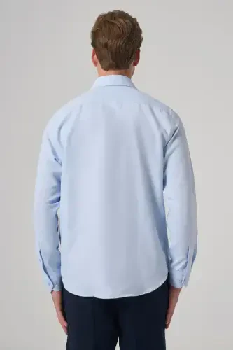 Modazone Men A. BLUE Trend Dynamic Fit Hard Collar Shirt - 5