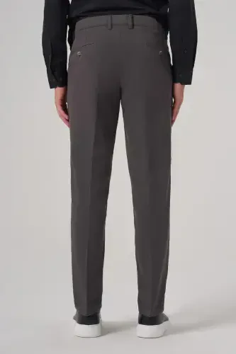 Modazone Men Anthracite Cotton Trend Dynamic Fit Chino Trousers - 5