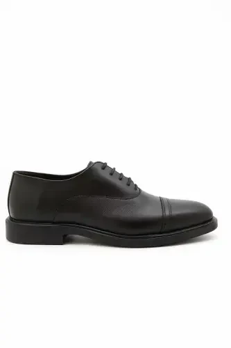 Modazone Men Black Classic Analine Neolite Sole Shoes - 1
