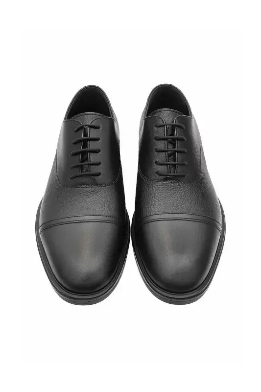 Modazone Men Black Classic Analine Neolite Sole Shoes - 2