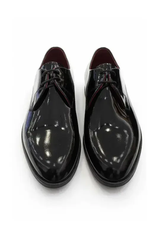 Modazone Men Black Classic Patent Leather Neolite Sole Shoe - 2