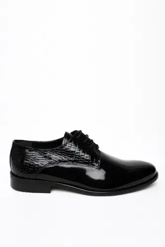 Modazone Men Black Classic Patent Leather Neolite Sole Shoe - 2