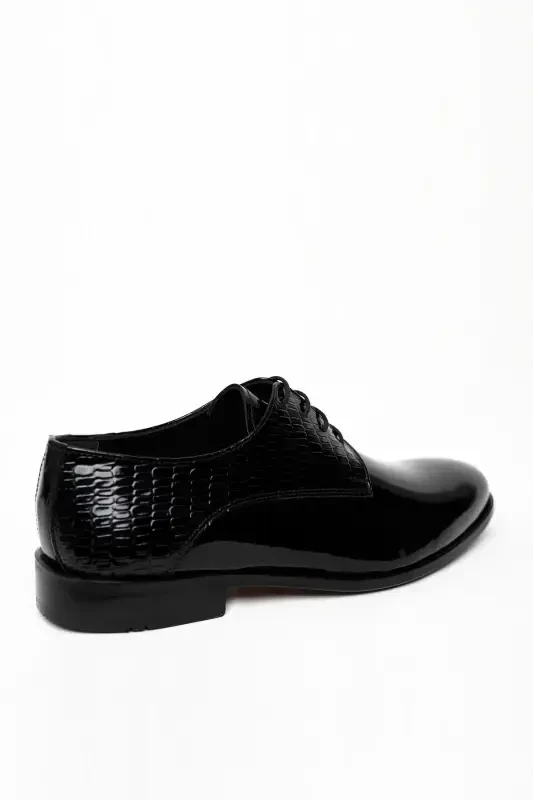 Modazone Men Black Classic Patent Leather Neolite Sole Shoe - 3