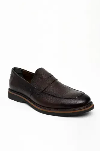 Modazone Men BROWN Seasonal Aniline Eva Sole Shoe - 1