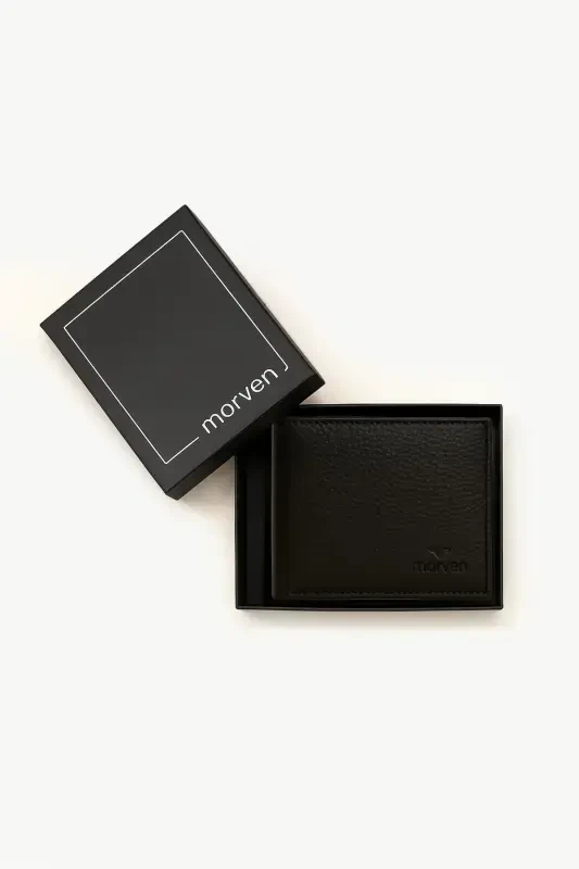Modazone Men COFFEE 100% Leather Magnetic Wallet - 4
