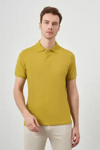 Modazone Men Lemon Mold Basic Polo Collar Dynamic Fit T-Shirt - 2