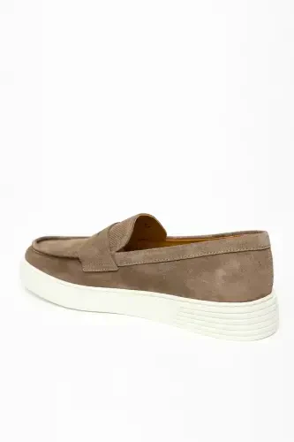 Modazone Men LIGHT BROWN Summer Casual Eva Sole Suede Shoes - 4