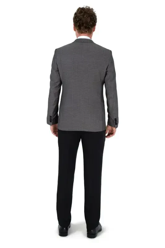 Modazone Men OPEN GRAY New York Vested Groom Suit - 4