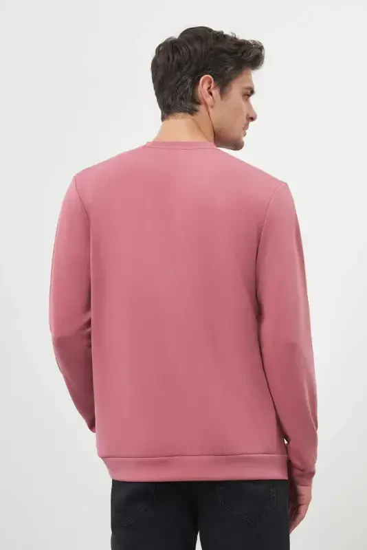 Modazone Men Rose Trend Crew Neck Sweatshirt - 6