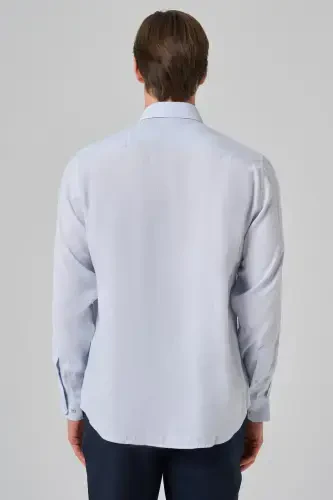 Modazone Men's A. BLUE Dynamic Fit Button-Down Collar Modal Shirt - 5