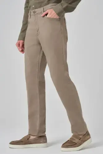 Modazone Men's Beige Denim 5 Pocket Dynamic Fit Jean Jeans - 4