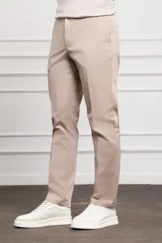 Modazone Men's Beige Dynamic Fit Chino Pants - MORVEN (1)
