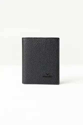 Modazone Men's Black 100% Leather Magnetic Wallet 