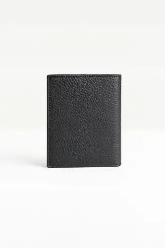 Modazone Men's Black 100% Leather Magnetic Wallet - 3