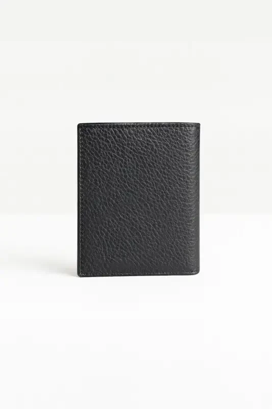Modazone Men's Black 100% Leather Magnetic Wallet - 3