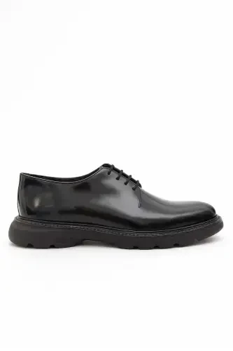 Modazone Men's Black Aniline Eva Sole Shoe - 1
