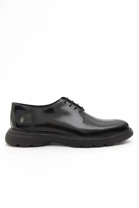 Modazone Men's Black Aniline Eva Sole Shoe - 1