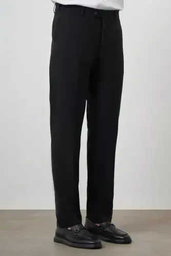 Modazone Men's Black Basic Dynamic Fit Trousers - 3