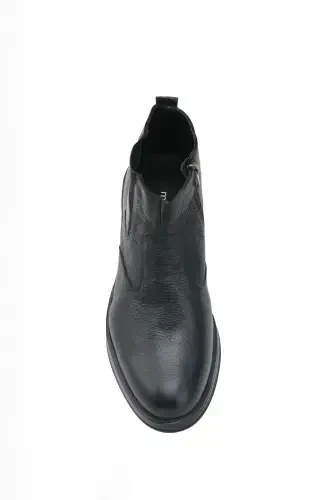 Modazone Men's Black Casual Zippered Chester Ankle Boot - 5