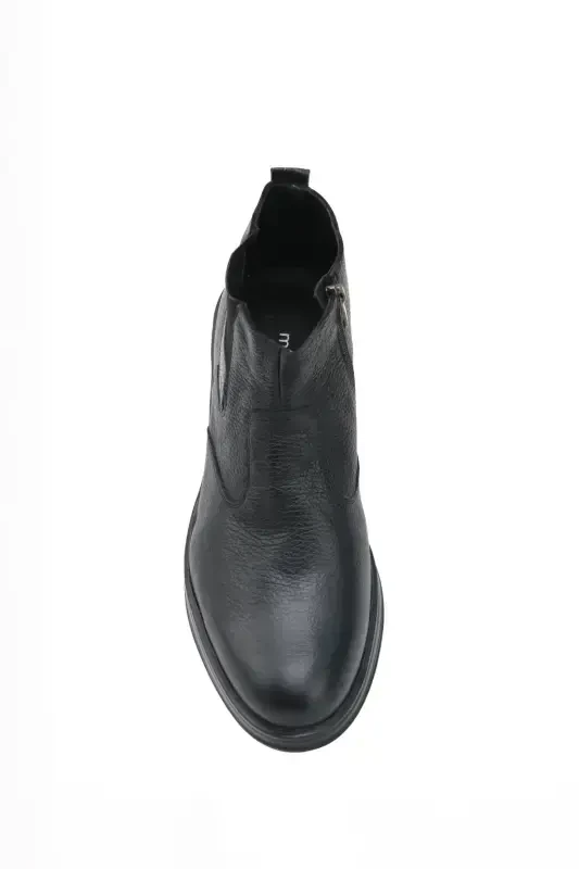 Modazone Men's Black Casual Zippered Chester Ankle Boot - 5