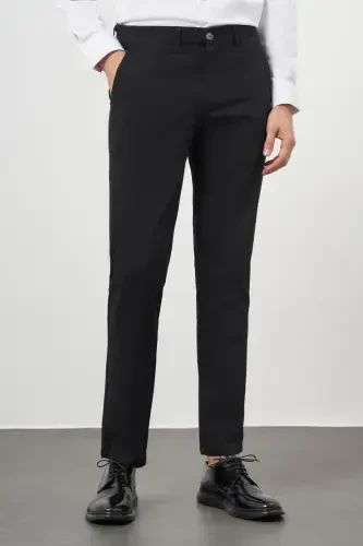 Modazone Men's Black Chino Dynamic Fit Trousers - 3