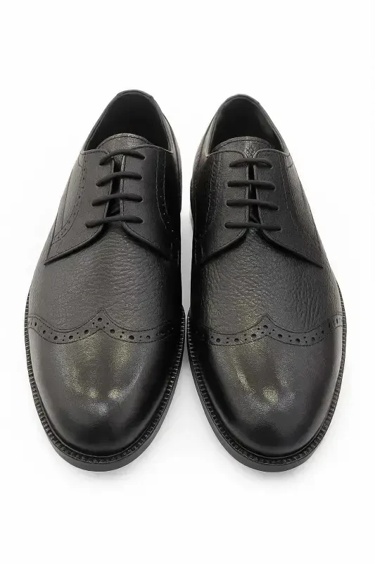 Modazone Men's Black Classic Aniline Neolite Sole Shoe - 2