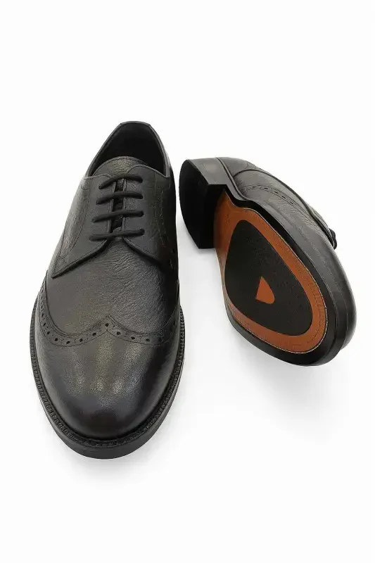 Modazone Men's Black Classic Aniline Neolite Sole Shoe - 3