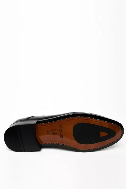 Modazone Men's Black Classic Patent Leather Neolite Sole Shoes - 6