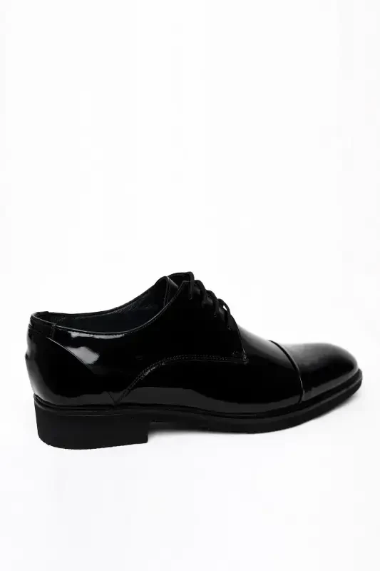 Modazone Men's Black Classic Patent Leather Neolite Sole Shoes - 3