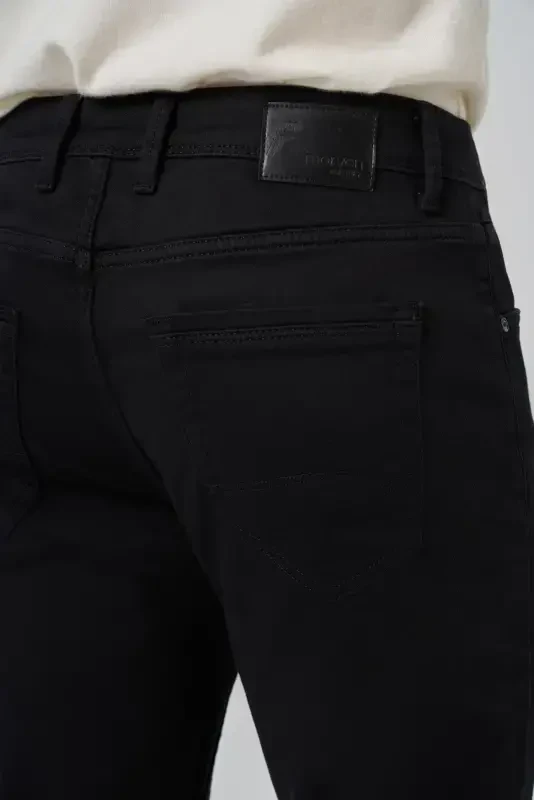 Modazone Men's Black Denim 5 Pocket Dynamic Fit Jean Denim Pants - 5