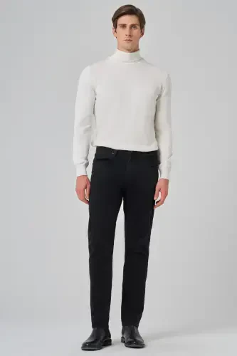 Modazone Men's Black Denim 5 Pocket Slim Fit Jean Denim Pants - MORVEN (1)