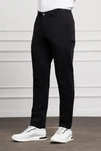 Modazone Men's Black Dynamic Fit Chino Pants - MORVEN (1)