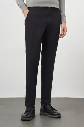 Modazone Men's Black Dynamic Fit Chino Pants - 1