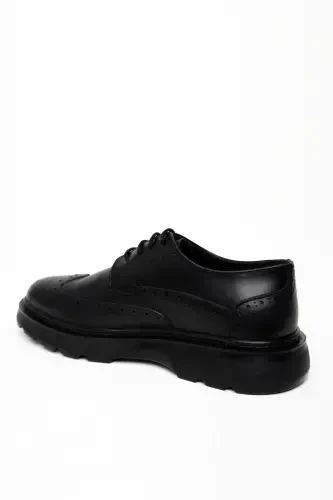 Modazone Men's Black Seasonal Casual Aniline Leather Shoes - 4