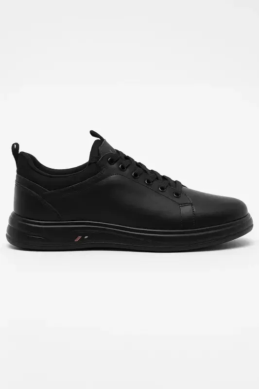 Modazone Men's Black Seasonal Casual Leather Shoe - 1