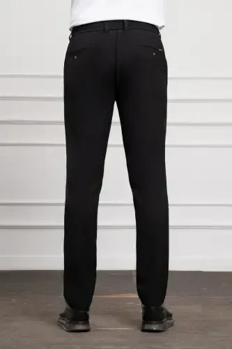 Modazone Men's Black Slim Fit Skinny Drawstring Jogger Pants - 3