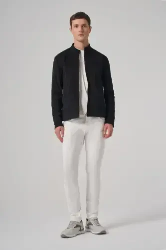 Modazone Men's Black Trendy Spring Dual-Sided Suede Jacket - 3