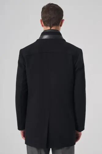 Modazone Men's Black Wool Dynamic Fit Removable Insole Coat - 5