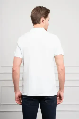 Modazone Men's BLUE Basic Polo Collar Dynamic Fit T-Shirt - 6