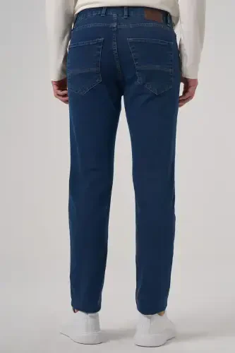 Modazone Men's Blue Denim 5 Pocket Dynamic Fit Jean Denim Pants - 6