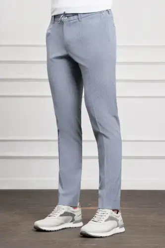 Modazone Men's Blue Polyviscose Trendy Drawstring Jogger Slim Fit Tapered Sport Pants - MORVEN (1)