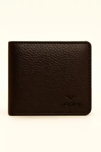 Modazone Men's BROWN 100% Leather Wallet Cardholder - 1
