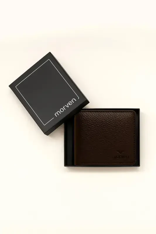 Modazone Men's BROWN 100% Leather Wallet Cardholder - 4
